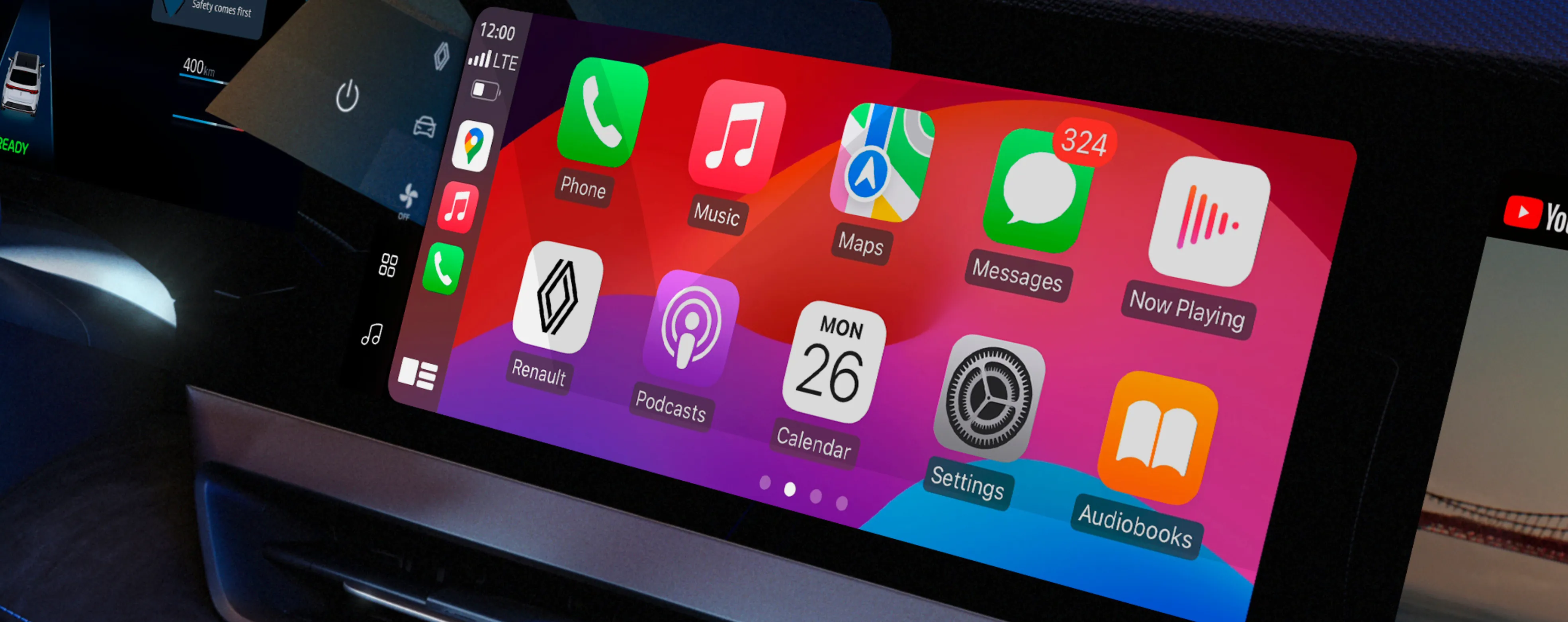 pantalla central